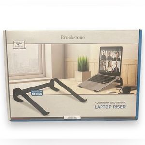 Brookstone Aluminum Ergonomic Laptop Riser
